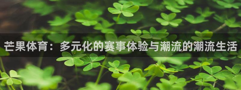 风动体育：芒果体育：多元化的赛事体验与潮流的潮流生活